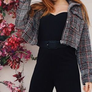 Plaid Crop Jacket